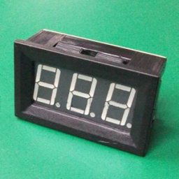 C27 DC Ammeter DC9.99A Digital Meter Head Red Light Black