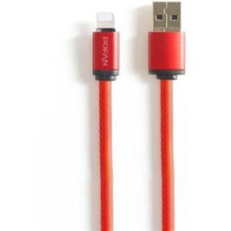 Red POFAN PO7 USB to Lightning Data Cable