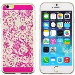 Angibabe TPU Rubber Case Rose Red for iPhone 66S