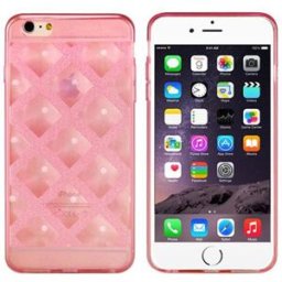 Angibabe TPU Rubber Case Rose Pink for iPhone 66S