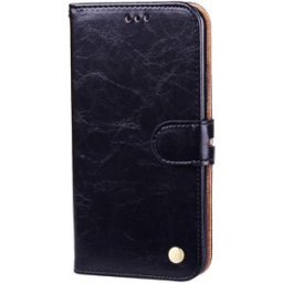 Hat-Prince Protective Leather Phone Case for iPhone XXS Black