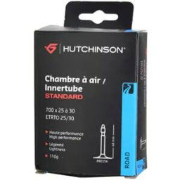 Chambre à air Hutchinson Standard Presta 700x25/30C Noir