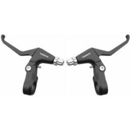 Pair Leviers Frein Alhonga V-Brake 3 doigts Noir