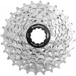 Cassette SunRace CSM63 7V 12-28 dents Argent