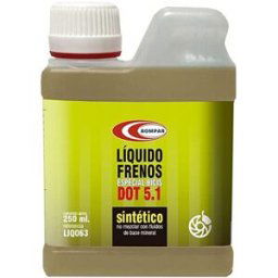 Liquide de frein Bompar Dot 5.1 Synthétique 250ml