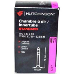 Chambre à air Hutchinson Standard Presta-Urbain 700x37/50C Noir