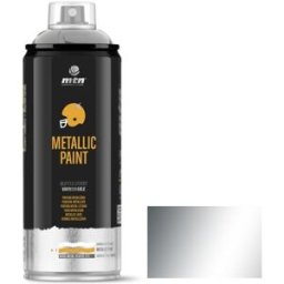 Montana Colors Peinture métallisée Montana MTN PRO 400ml Aluminium