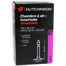Chambre à air Hutchinson Standard Presta-Urbain 700x28/35C Noir
