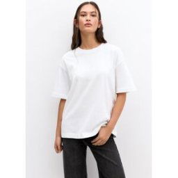 Pull&Bear T-Shirt Oversize Blanc M female