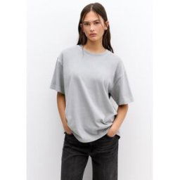 Pull&Bear T-Shirt Oversize Gris M female