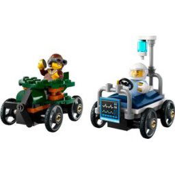 Lego Pack de bolides de course: avion contre lit d'hôpital