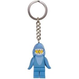 Porte-clés homme en costume de requin LEGO