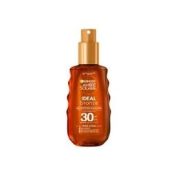 Garnier Ambre Solaire Ideal Bronze Huile Protectrice Visage & Corps SPF30 150 ml - Flacon-Pompe 150 ml