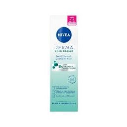 Nivea Derma Skin Clear Soin Exfoliant Quotidien Nuit Pour les Peaux à Imperfections 40 ml - Tube 40 ml