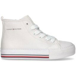Tommy Hilfiger Hi Top Lace Up Trainers Juniors Blanc 100 6.5 (40) Female