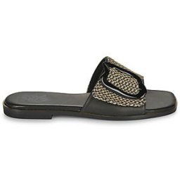 Mules Exé Shoes 556-ORO-RAFFIA-BLACK Noir 36,37,38,39,40,41 femmes