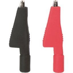 Testboy Krokoklemmensatz (schwarz / rot) Jeu de pinces crocodiles noir, rouge 1 set