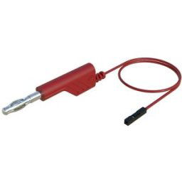 SKS Hirschmann MAL 4-0.64/100-0.25 Cordon de mesure Banane mâle 4 mm femelle 0.64 mm 1.00 m rouge 1 pc(s)