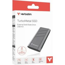 Verbatim TurboMetal 4 TB Disque dur externe SSD USB 4 métal 32023