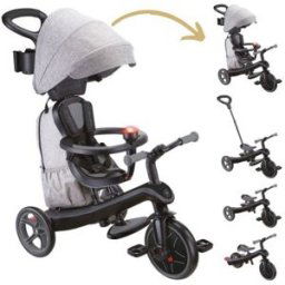 Globber Tricycle Trike Explorer Deluxe 4 en 1 Noir-Gris