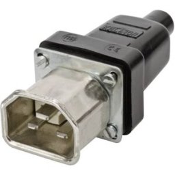 Connectique pour appareils chauffants série (connecteur réseau) 444 Kalthoff 444S/D/P 444009 mâle, droit Nombre total de pôles: 2 + PE 16 A noir 1 pc(s)
