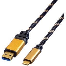 ROLINE GOLD Câble USB 3.2 Gen 1, A-C, M/M, 1 m