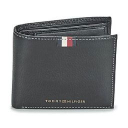 Portefeuille Tommy Hilfiger TH CORP LEATHER CC AND COIN Noir