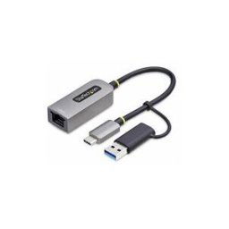StarTech.com USB-C to Ethernet Adapter w/USB-A Adapter, Realtek RTL8153B - adaptateur reseau - USB-C 3.2 Gen 1 - Gigabit Ethernet