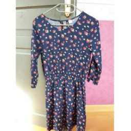 Robe courte H&M; Robe H amp; M Bleu
