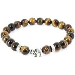 Bracelets Clj Charles Le Jeune Bracelet Pierres éléphant Marron