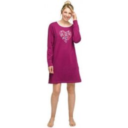 Pyjamas / Chemises de nuit Kindy Pyjama Liquette en coton motif coeur fleuri Rouge