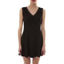 Robe Vera & Lucy Robe suedine Noir R 6229 Noir