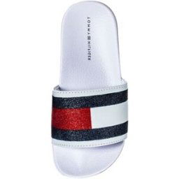 Sandales Tommy Hilfiger Mules enfants ref 52803 White Blanc