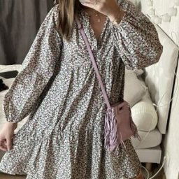 Robe courte H&M; Robe fluide Rose