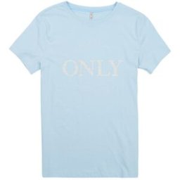 T-shirt enfant Only KOGWENDY S/S LOGO TOP BOX CP JRS Bleu 8 ans,10 ans filles