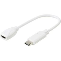 Vivanco de téléphone portable Adaptateur [1x Micro USB femelle - 1x USB 2.0 type C mâle] DCAVVUSBCMB02W 20.00 cm