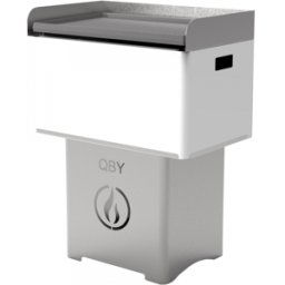 Linea VZ QBY Blanc - Barbecue pyrolitique à pellet transportable