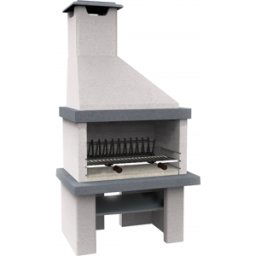 Edilmark Happy - Barbecue en maçonnerie à bois et à charbon - Brûleur arrière