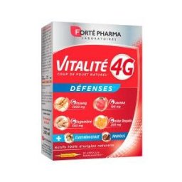 Forté Pharma Vitalité 4 g Défenses - 20 Ampoules - Boîte 20 ampoules de 10 ml