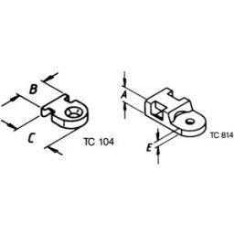 Helukabel TC 104 Embase de fixation vissable 91040-1000 résistant à la chaleur transparent 1000 pc(s)