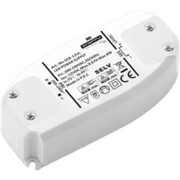 Dehner Elektronik SE 8-12VL Transformateur pour LED à tension constante 8 W 0.67 A 12 V/DC homologué pour les meubles, protection contre les surcharges,