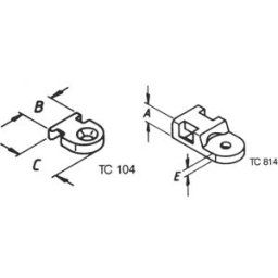 Helukabel TC 102 Embase de fixation vissable 91039-1000 résistant à la chaleur transparent 1000 pc(s)