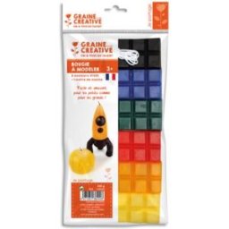 DTM Lot de 6 plaques de cire à modeler 250g /Teintes Vives Ecole