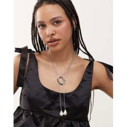 Petit Moments Petits Moments - Sunset Statement - Collier lasso avec pendentifs perle - ArgentÃ©-DorÃ© DorÃ© No Size female