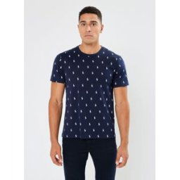 Tee-shirt de nuit logo en jersey de coton 714899612 par Polo Ralph Lauren Bleu M Accessoires