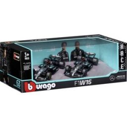 Bburago F1 Mercedes AMG W15E ´24 2er-Set 1:43 Modèle réduit de voiture