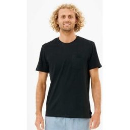 Rip Curl T-shirt à Manches Courtes Plain Pocket Black XL male