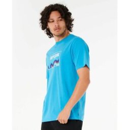 Rip Curl T-shirt Swirl Revival Surf Blue Paint L male