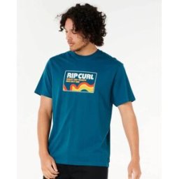Rip Curl T-shirt Swirl Revival Surf Deep Ocean L male