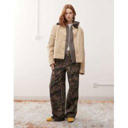 COLLUSION - X002 - Jean baggy - ImprimÃ© camouflage arbre-Multicolore Multicolore W30 female